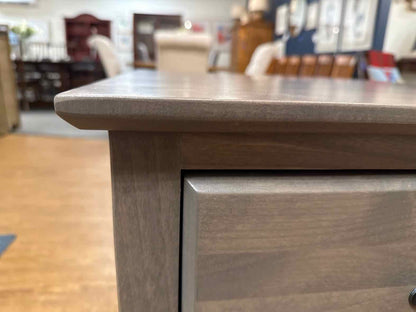 Three Drawer Washed Grey Nightstand