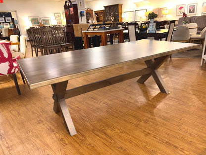 Basset 'Crossbuck' Maple Rectangle Dining Table