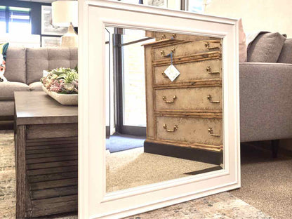 Maine Cottage Beveled Mirror in White Frame