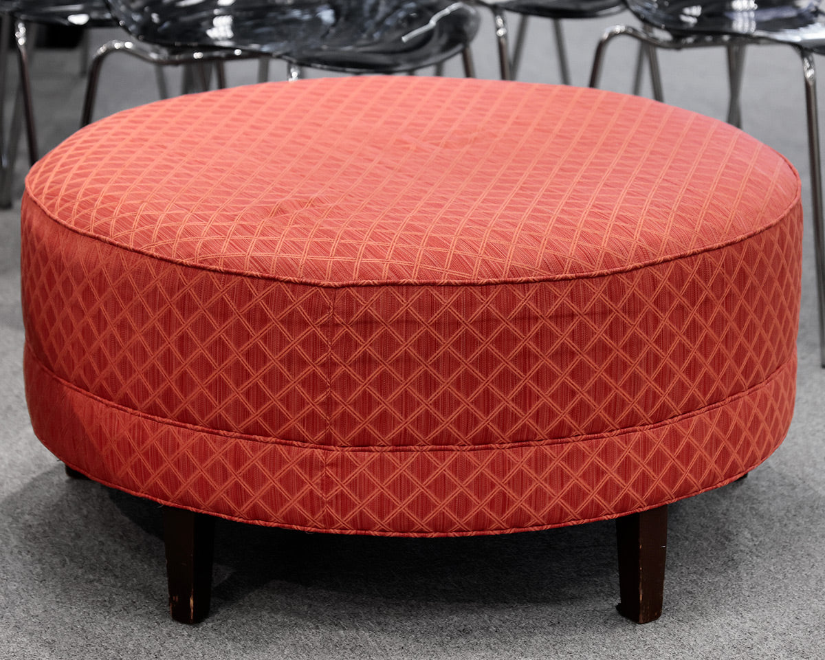 Ethan Allen Round Ottoman