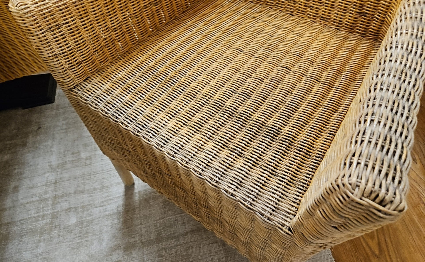 Wicker Wing Chair