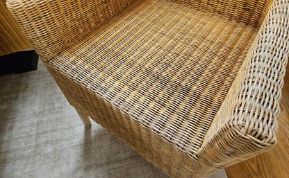 Wicker Wing Chair