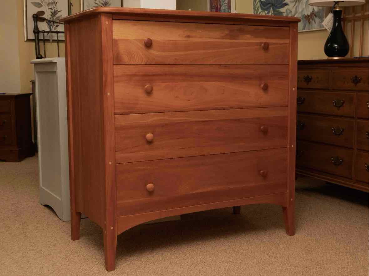 Pompanoosuc Mills Natural Cherry 4 Drawer  Chest
