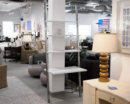 Leaning Bookcase With Writing Desk