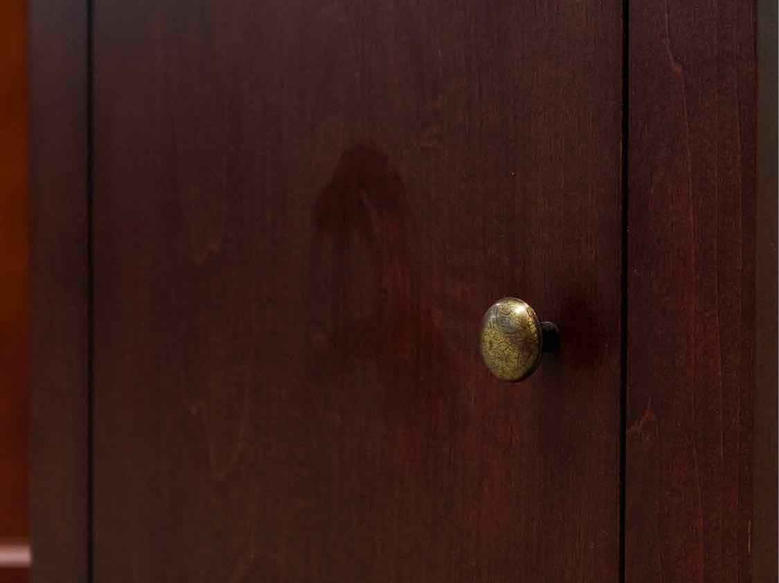 Louis Phillip Style 1 Door Nightstand in  Bourbon Finish