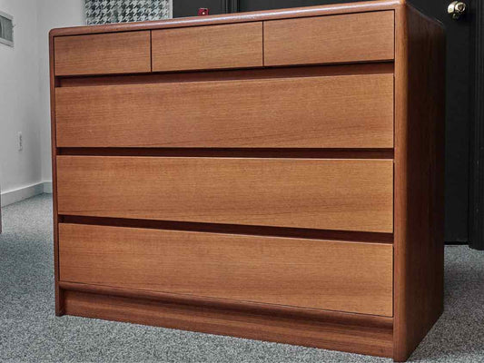 Mid-Century Modern Style Teak 6-Drawer Chest