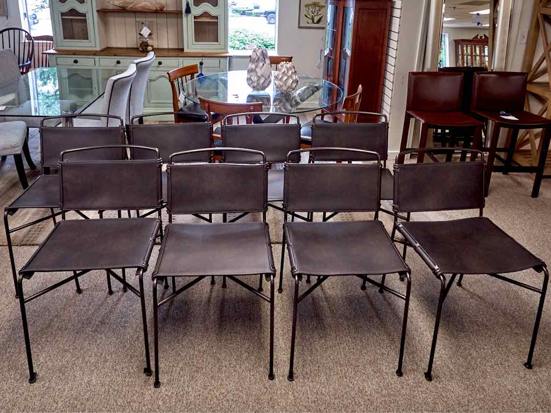 Set of 8 Four Hands Wharton Dining Chairs