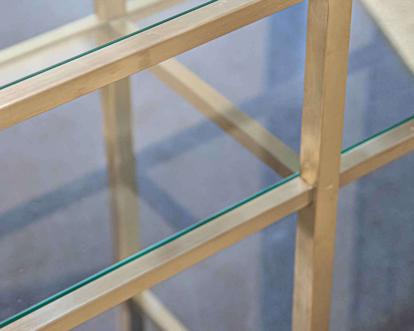 Room & Board 'Brixton' Stainless Steele Console