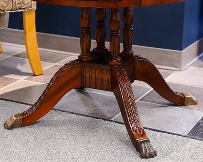 Banded Inlaid Cherry Drum Side Table