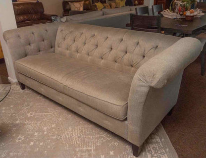 Sam Moore 'Astrid' Grey Tufted Back Sofa