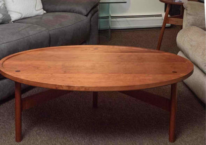 Thomas Moser Natural Cherry Oval  Cocktail Table