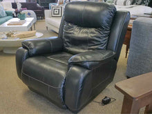 Southern Motion Power Rocker Recliner in Black Leather