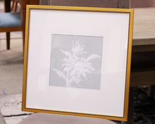 "Echinacea II" Matted Print in Antique Gold Frame