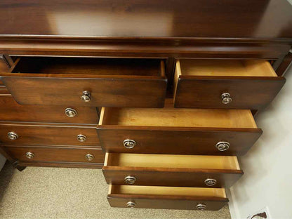 West Brothers Furniture 9 Drawer Chest in Mahogany Finish