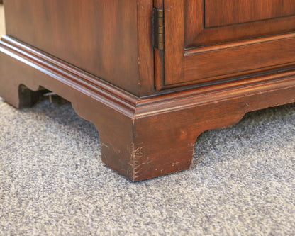 Henkel Harris One Drawer Mahogany Nightstand W/ Two  Doors