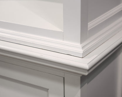 White 2-Piece Hutch