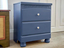 ' Buoy Blue'  Finish 2 Drawer Nightstand/Side Table