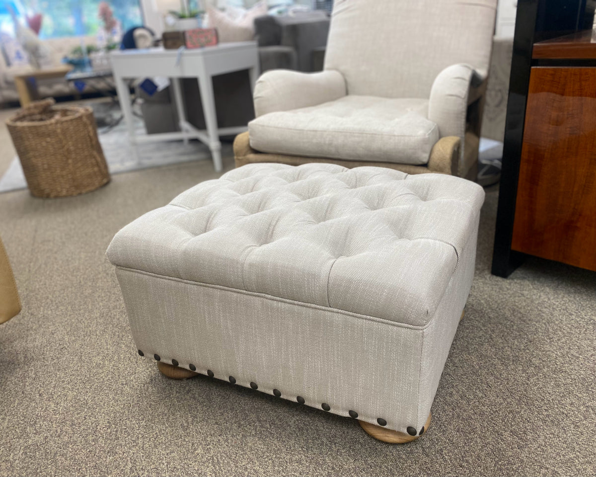 Restoration Hardware Deconstructed Arm Chair and Ottoman Set