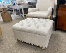 Restoration Hardware Deconstructed Arm Chair and Ottoman Set