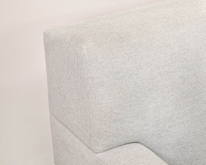 Avery Boardman Grey One Seat Cushion Tight Back Sofa On Wood Frame