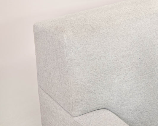 Avery Boardman Grey One Seat Cushion Tight Back Sofa On Wood Frame