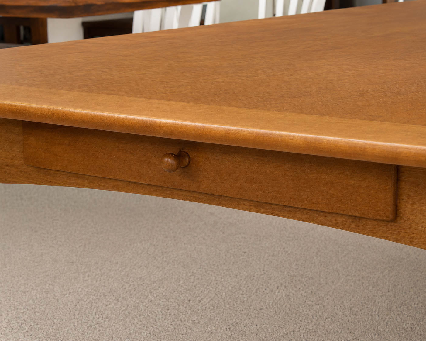 Stanley Cambridge Collection Cherry Dining Table  W/ Two Leaves
