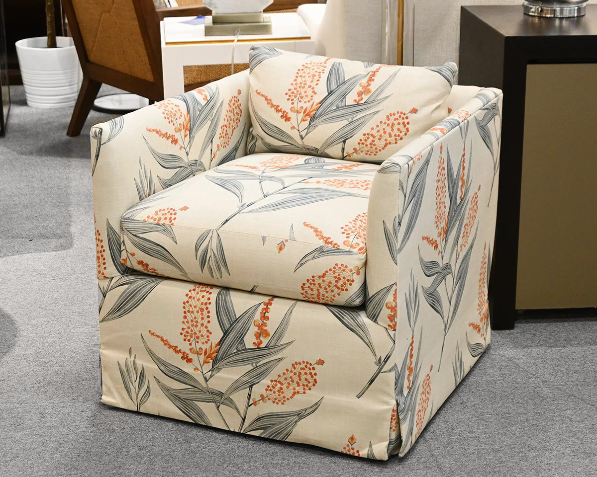 Pair of Serena & Lily Swivel Chairs