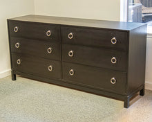 Gat Creek Tomlin 6-Drawer Dresser in Maple Black with Polished Nickel Hardware
