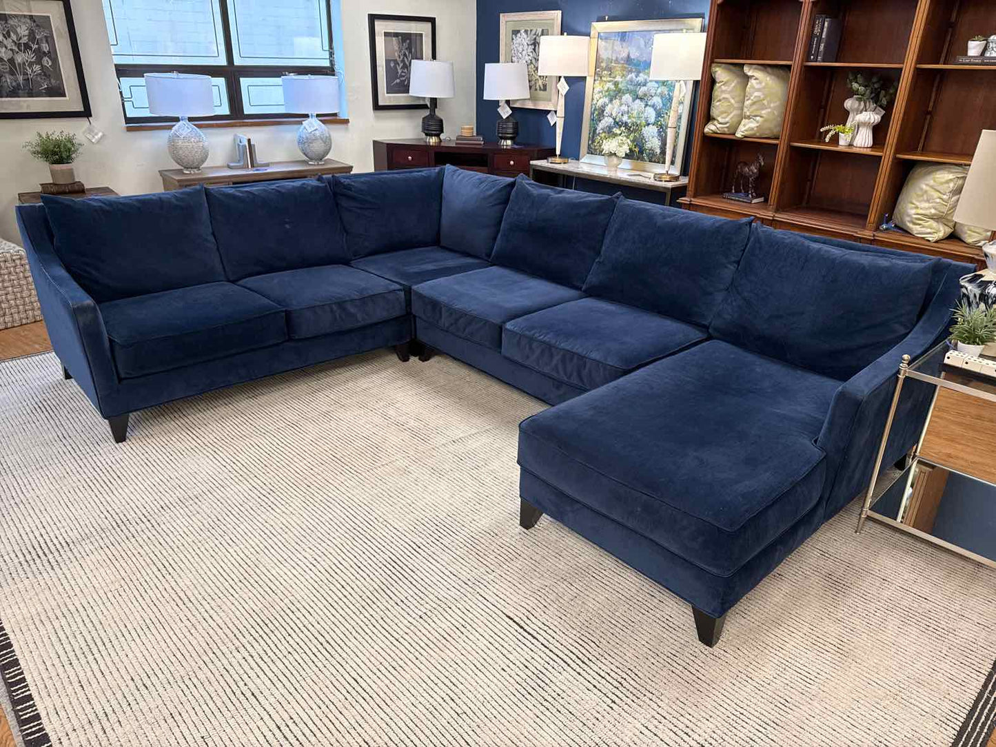 Jonathan Louis 'Margaret' Sectional in Navy