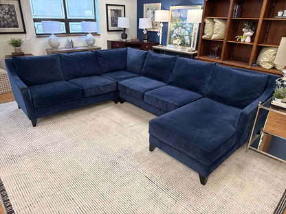 Jonathan Louis 'Margaret' Sectional in Navy