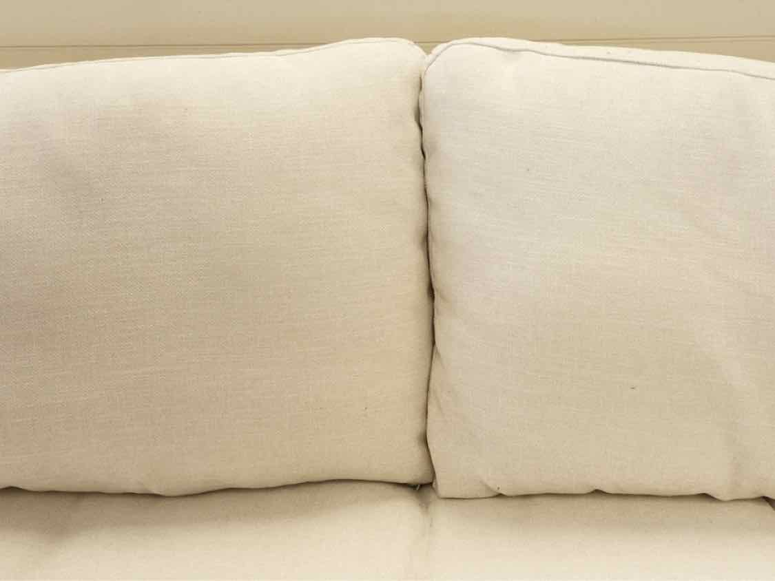 Pottery Barn Ivory Bench Upholstered Sofa
