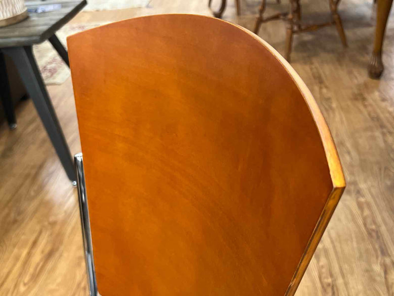 Retro  Modern Glass/Chrome/Marble Table w/ 4 Chairs