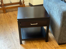 Black Single Drawer Side Table