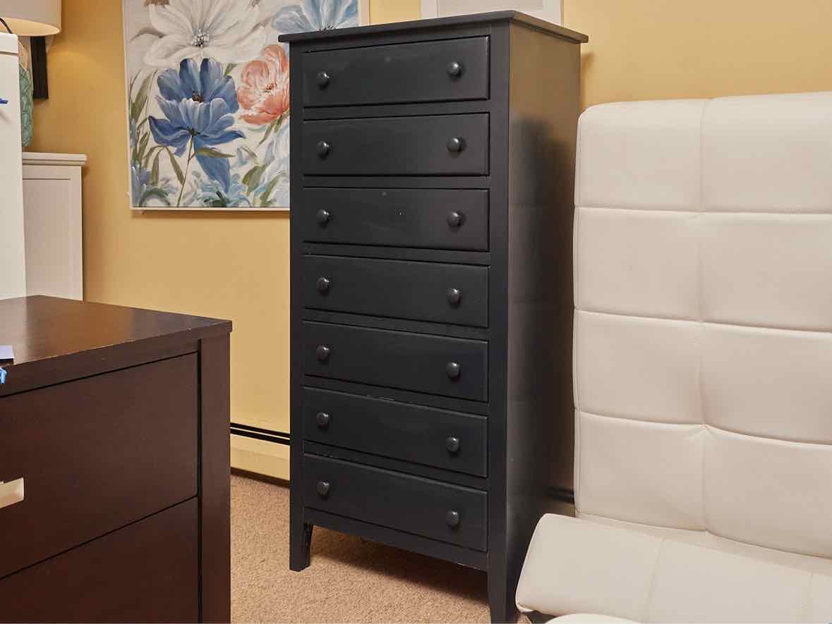 'Midnight Blue' Finish 9 Drawer Lingerie Chest