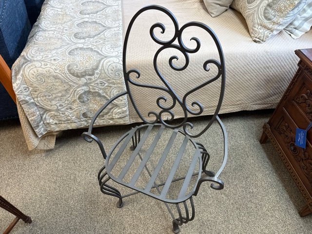 Iron Scrolled Arm Chair