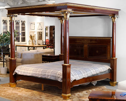 Kindel Winterthur Mahogany Canopy King Bed