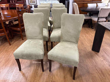 Set of 8 Sage Green Parsons Dining Chairs