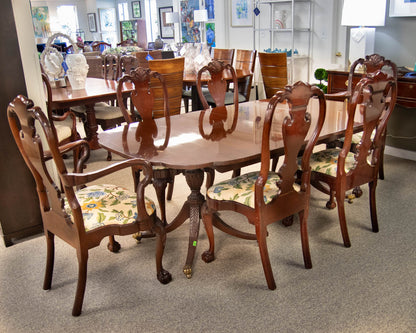 Kindel Mahogany Dining Table & Set of Six Chairs