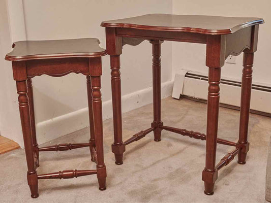 Pair Of Cherry Nesting Side Tables