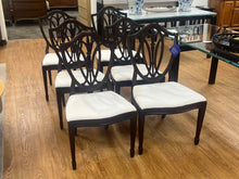 Set of 6 Bernhardt Shield Back Dining Chairs