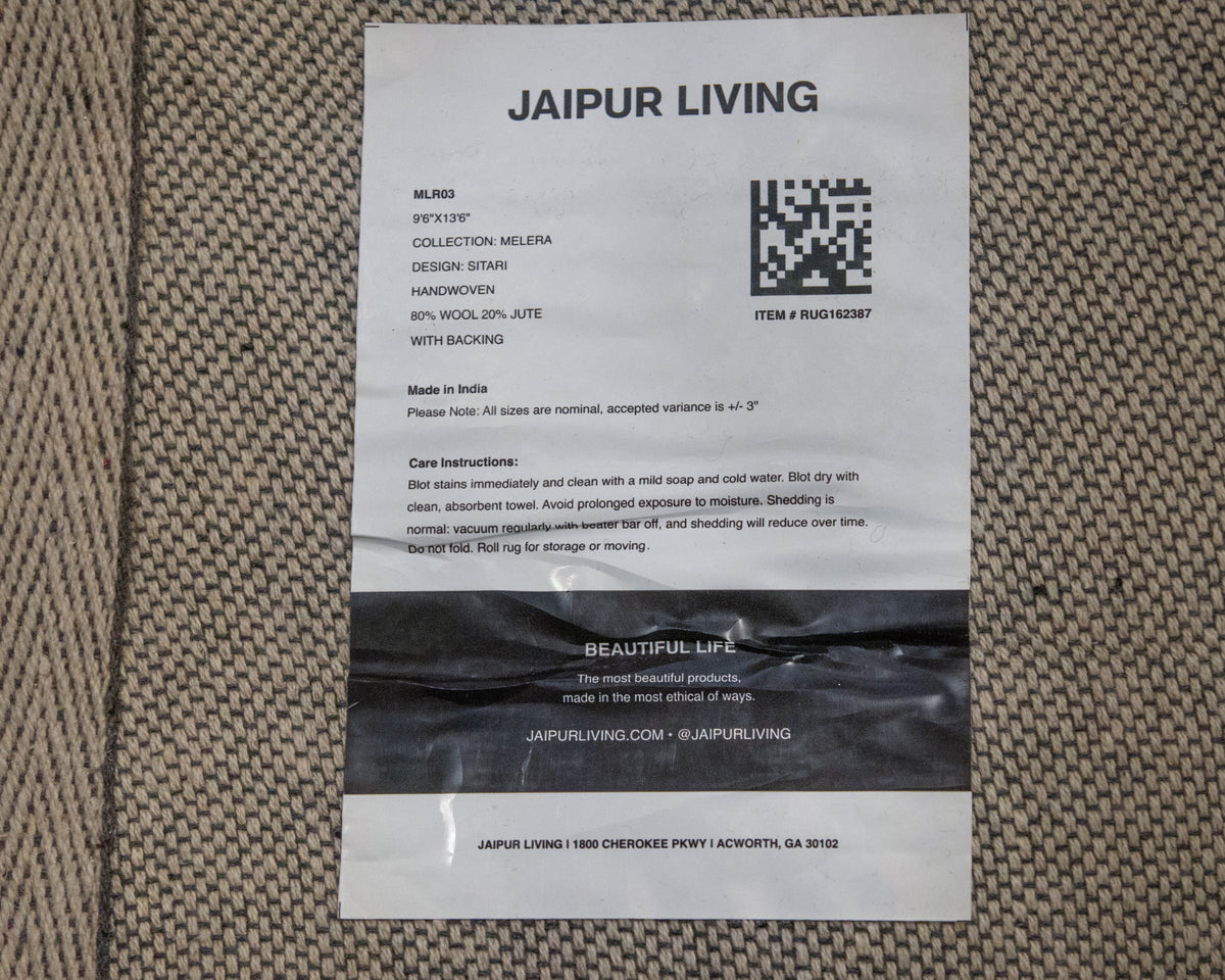 Jaipur Living 'Sitari' Ivory, Blue, and Grey Wool Rug