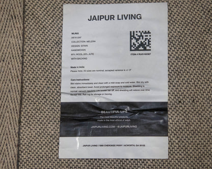 Jaipur Living 'Sitari' Ivory, Blue, and Grey Wool Rug