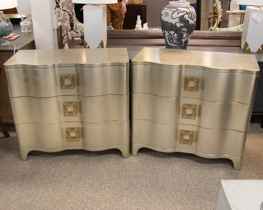 Pair of Bernhardt 'Salon' Three Drawer Nightstands