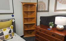 Oak Corner Bookcase