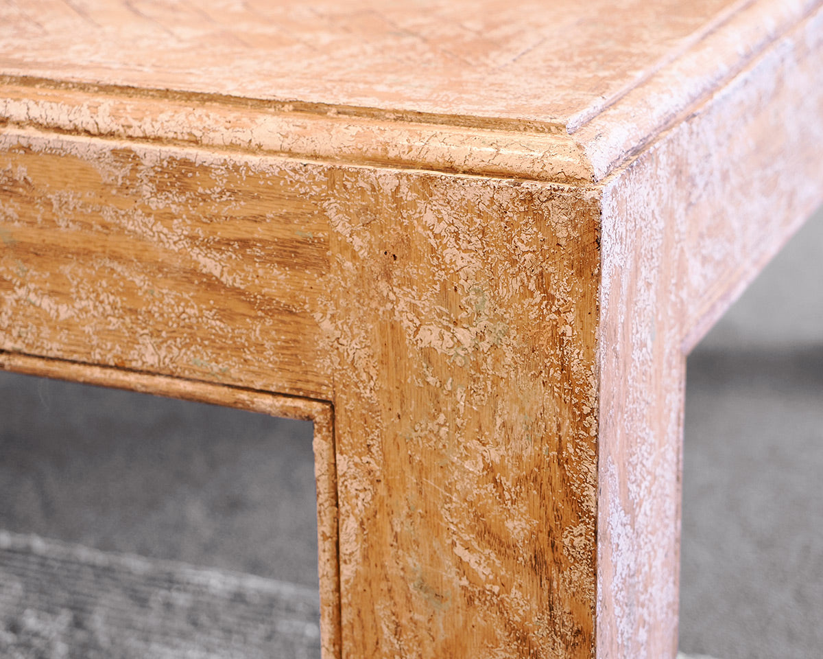 Minton-Spidell Rustic Herringbone Cocktail Table