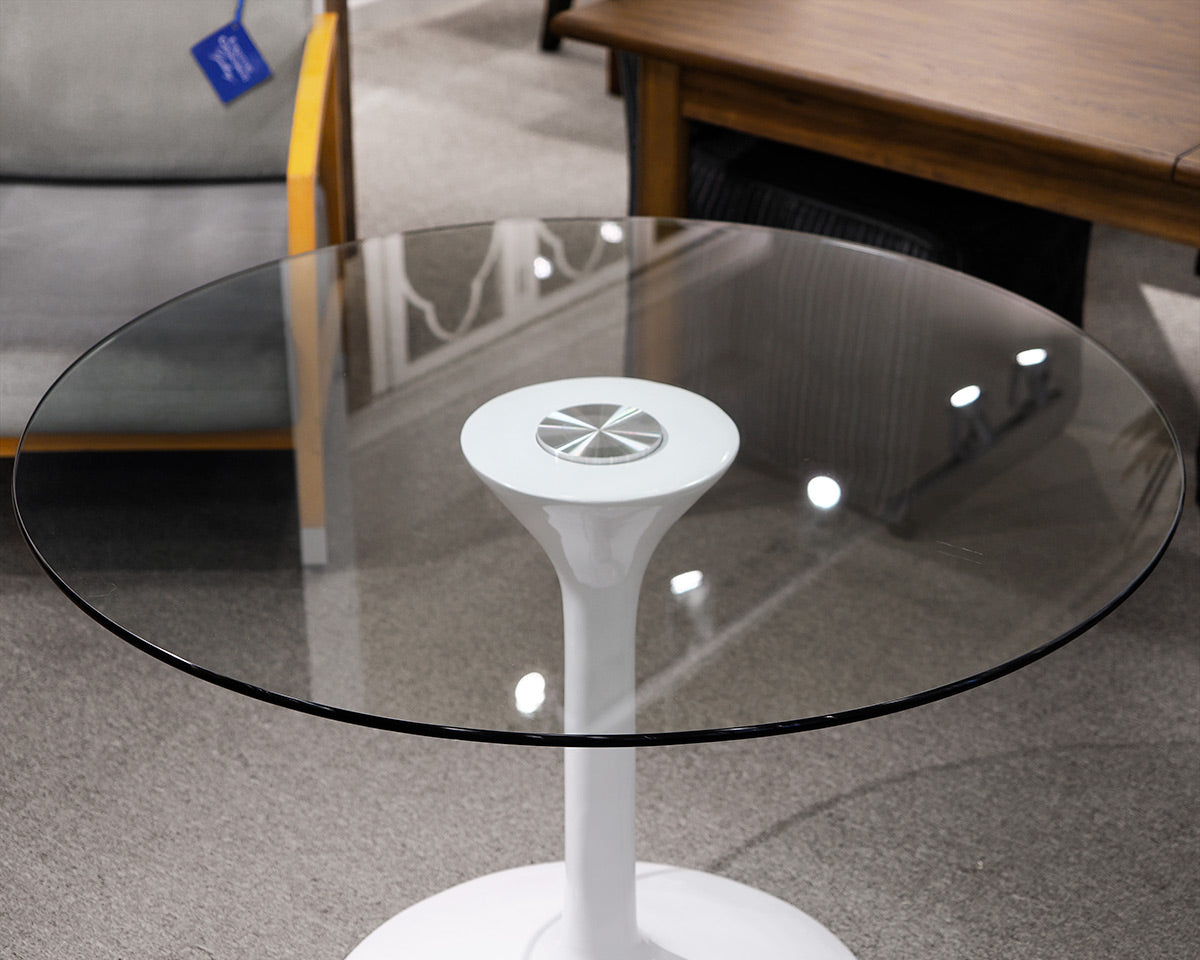 Glass Top Tulip Table