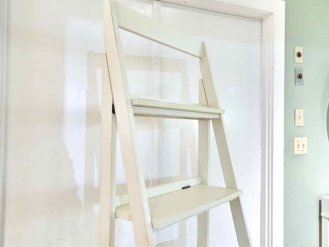 Ivory Ladder 4 Shelf Bookcase