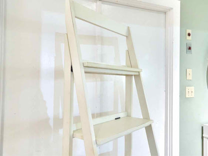 Ivory Ladder 4 Shelf Bookcase