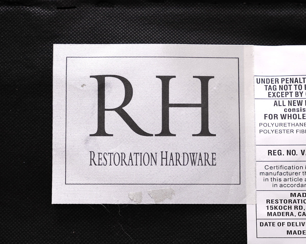 Restoration Hardware 60" Oak Dining Table &  Four Canvas Chairs