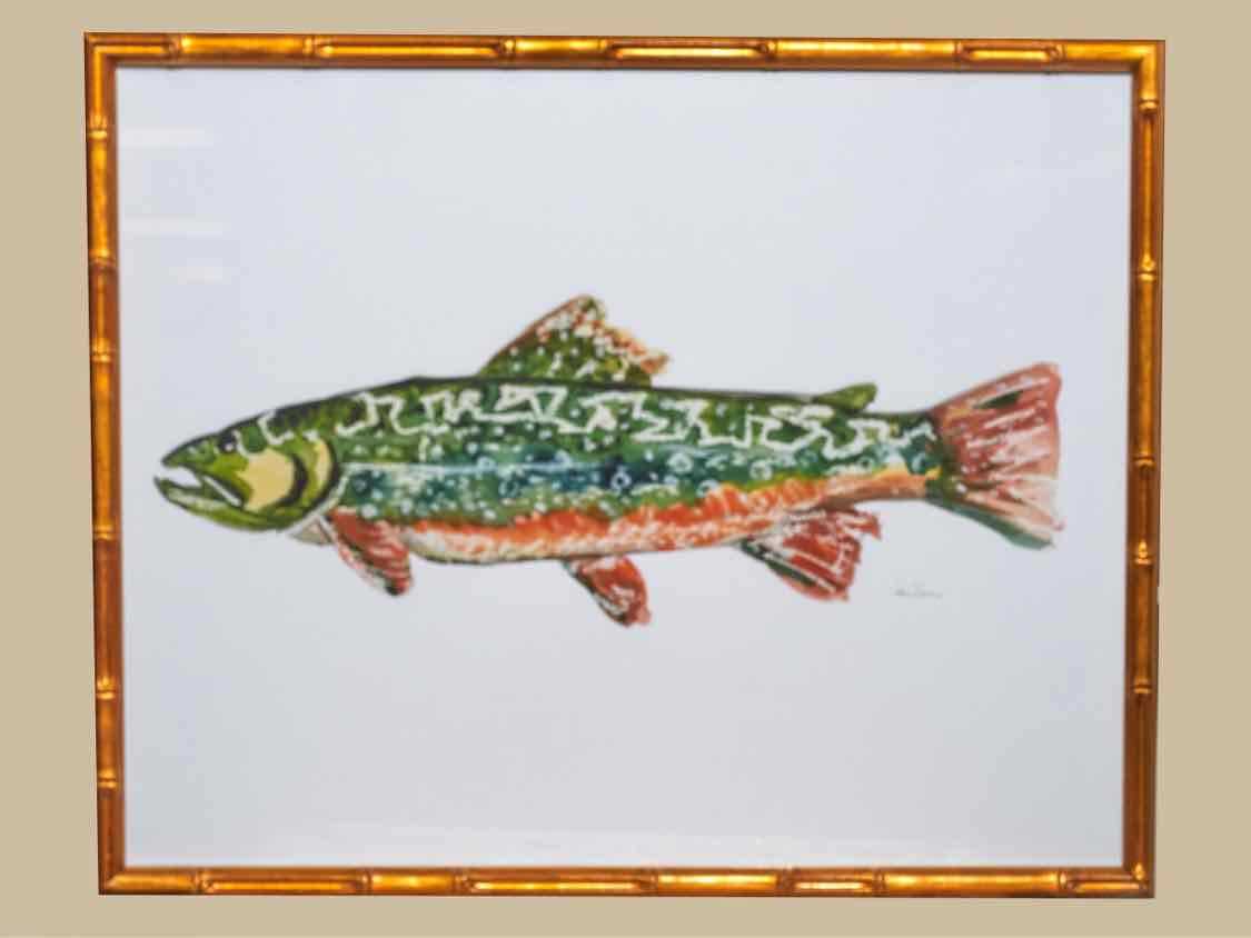 Framed Giclee:  "Colorful Trout III"